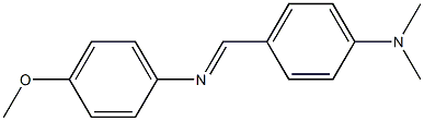 N,N-Dimethyl-4-[(4-methoxyphenyl)iminomethyl]aniline 结构式