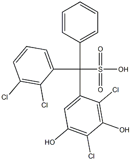 (2,3-Dichlorophenyl)(2,4-dichloro-3,5-dihydroxyphenyl)phenylmethanesulfonic acid