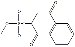 [1,2,3,4-Tetrahydro-2-methyl-1,4-dioxo-2-naphthalenesulfonic acid]anion Structure