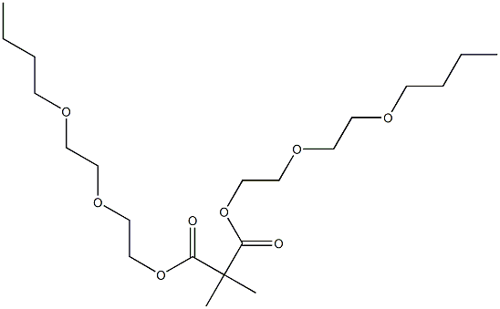 Propane-2,2-dicarboxylic acid bis[2-(2-butoxyethoxy)ethyl] ester Structure