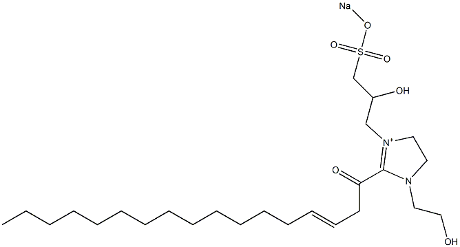 1-(2-Hydroxyethyl)-3-[2-hydroxy-3-(sodiooxysulfonyl)propyl]-2-(3-heptadecenoyl)-2-imidazoline-3-ium|