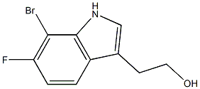 6-Fluoro-7-bromo-1H-indole-3-ethanol Struktur
