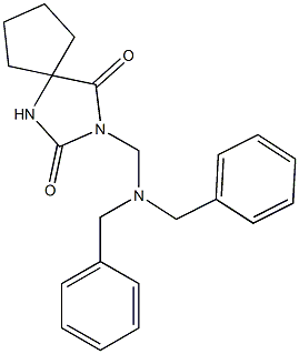 3-[(Dibenzylamino)methyl]-2,4-dioxo-1,3-diazaspiro[4.4]nonane