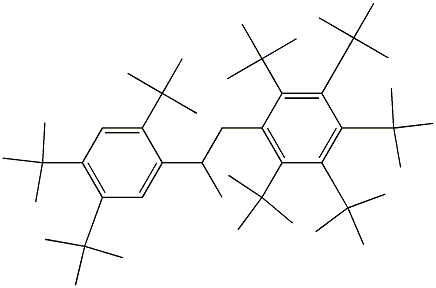 1-(Penta-tert-butylphenyl)-2-(2,4,5-tri-tert-butylphenyl)propane Structure