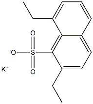 2,8-Diethyl-1-naphthalenesulfonic acid potassium salt Struktur