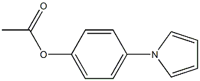 Acetic acid p-(1H-pyrrol-1-yl)phenyl ester Structure