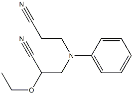 N-Cyanoethoxyethyl-N-cyanoethylanilin Struktur