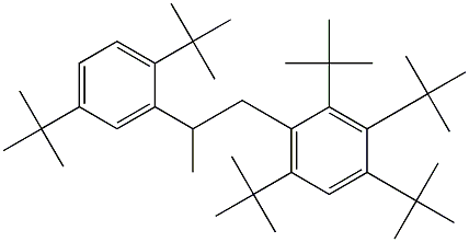 1-(2,3,4,6-Tetra-tert-butylphenyl)-2-(2,5-di-tert-butylphenyl)propane Struktur