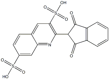 2-(1,3-Dioxoindan-2-yl)quinoline-3,7-disulfonic acid
