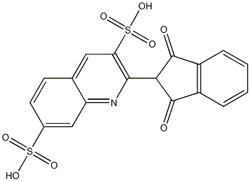  2-(1,3-Dioxoindan-2-yl)quinoline-3,7-disulfonic acid