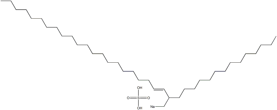 Sulfuric acid 2-tetradecyl-3-tetracosenyl=sodium ester salt,,结构式