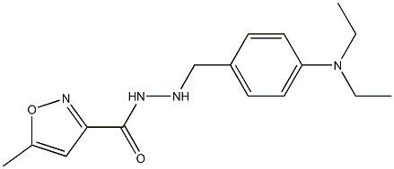 N'-(4-Diethylaminobenzyl)-5-methyl-3-isoxazolecarbohydrazide Structure