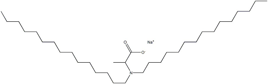 2-(Dipentadecylamino)propanoic acid sodium salt Structure