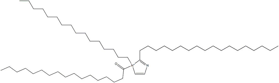 1-Hexadecyl-2-octadecyl-1-heptadecanoyl-1H-imidazol-1-ium Struktur