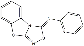 3-(2-Pyridinyl)imino[1,2,4]thiadiazolo[3,4-b]benzothiazole Structure