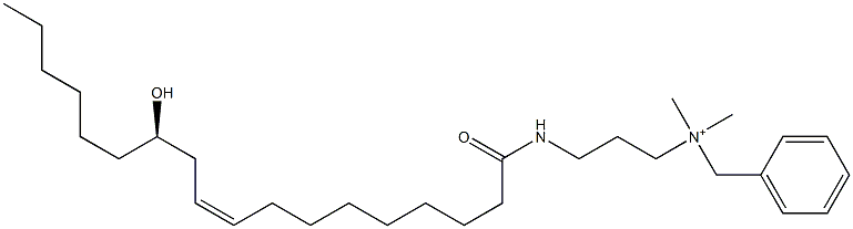  N-[3-[[(9Z,12R)-12-Hydroxy-1-oxo-9-octadecenyl]amino]propyl]-N,N-dimethylbenzenemethanaminium