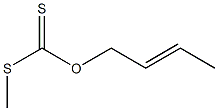 Dithiocarbonic acid O-(2-butenyl)S-methyl ester,,结构式