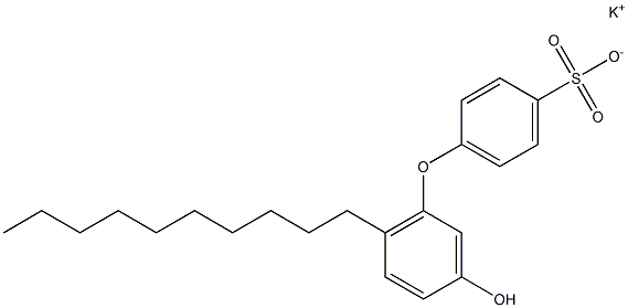 3'-Hydroxy-6'-decyl[oxybisbenzene]-4-sulfonic acid potassium salt Structure