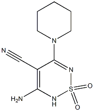 3-Amino-4-cyano-5-piperidino-2H-1,2,6-thiadiazine 1,1-dioxide|