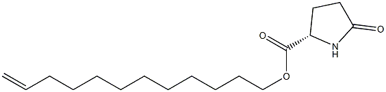 (S)-5-Oxopyrrolidine-2-carboxylic acid 11-dodecenyl ester 结构式