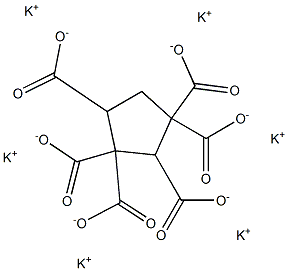 1,1,2,3,3,4-Cyclopentanehexacarboxylic acid hexapotassium salt Structure