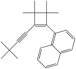 1-[2-(3,3-Dimethyl-1-butynyl)-3,3,4,4-tetramethyl-1-cyclobutenyl]naphthalene