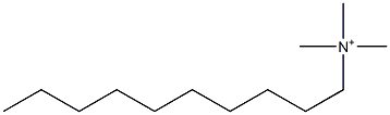 N,N,N-Trimethyl-1-decanaminium Struktur