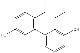 2,6'-Diethyl-1,1'-biphenyl-3,3'-diol,,结构式