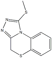 1-(Methylthio)-4H-[1,2,4]triazolo[3,4-c][1,4]benzothiazine 结构式