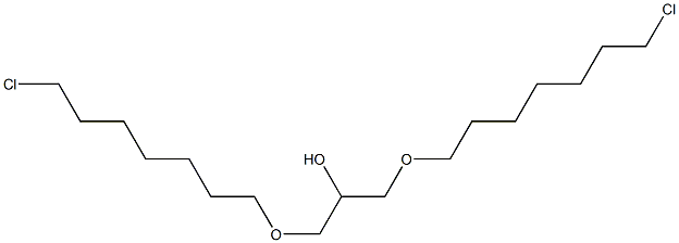 1,3-ビス(7-クロロヘプチルオキシ)-2-プロパノール 化学構造式