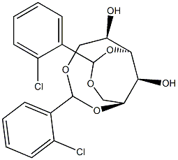 1-O,5-O:3-O,6-O-Bis(2-chlorobenzylidene)-L-glucitol Structure