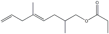  Propionic acid 2,5-dimethyl-4,7-octadienyl ester