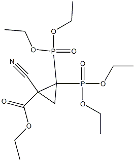 1-Cyano-2,2-bis(diethoxyphosphinyl)cyclopropanecarboxylic acid ethyl ester