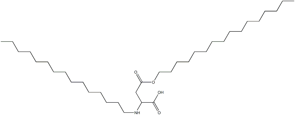 2-(ペンタデシルアミノ)-3-(ヘキサデシルオキシカルボニル)プロピオン酸 化学構造式