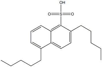 2,5-Dipentyl-1-naphthalenesulfonic acid Structure