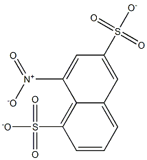 8-Nitro-1,6-naphthalenedisulfonate Struktur