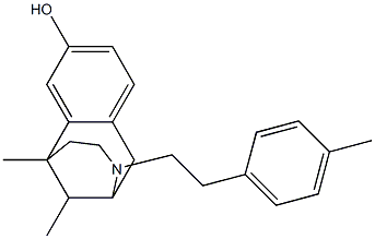 1,2,3,4,5,6-Hexahydro-6,11-dimethyl-3-[2-(p-tolyl)ethyl]-2,6-methano-3-benzazocin-8-ol Structure