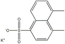 4,5-Dimethyl-1-naphthalenesulfonic acid potassium salt Structure