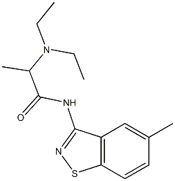 N-(5-Methyl-1,2-benzisothiazol-3-yl)-2-(diethylamino)propanamide Structure