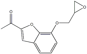 2-Acetyl-7-[(oxiran-2-yl)methoxy]benzofuran Structure