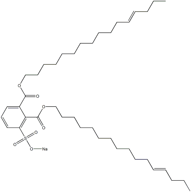 3-(Sodiosulfo)phthalic acid di(12-hexadecenyl) ester Structure