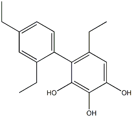 5-Ethyl-4-(2,4-diethylphenyl)benzene-1,2,3-triol