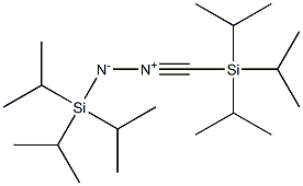 [2-[(トリイソプロピルシリル)メチリジン]-1-(トリイソプロピルシリル)ヒドラジン-2-イウム]-1-イド 化学構造式