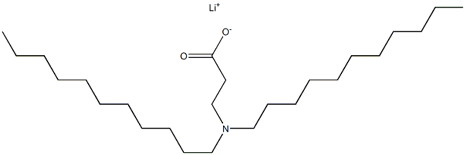 3-(Diundecylamino)propanoic acid lithium salt 结构式
