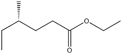 [S,(+)]-4-Methylhexanoic acid ethyl ester Struktur