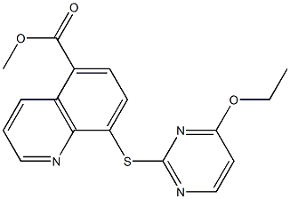 8-[(4-Ethoxypyrimidin-2-yl)thio]quinoline-5-carboxylic acid methyl ester|