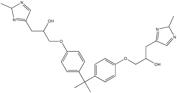 1,1'-(2,2-Propanediyl)bis[(4,1-phenylene)oxy]bis[3-(2-methyl-2H-imidazol-5-yl)-2-propanol]