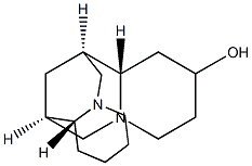 (7R,7aS,14R,14aR)-Dodecahydro-9-hydroxy-7,14-methano-2H,6H-dipyrido[1,2-a:1',2'-e][1,5]diazocine Structure