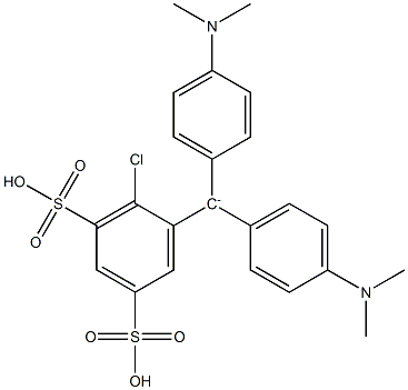 2-Chloro-3,5-disulfophenylbis(4-dimethylaminophenyl)methylium