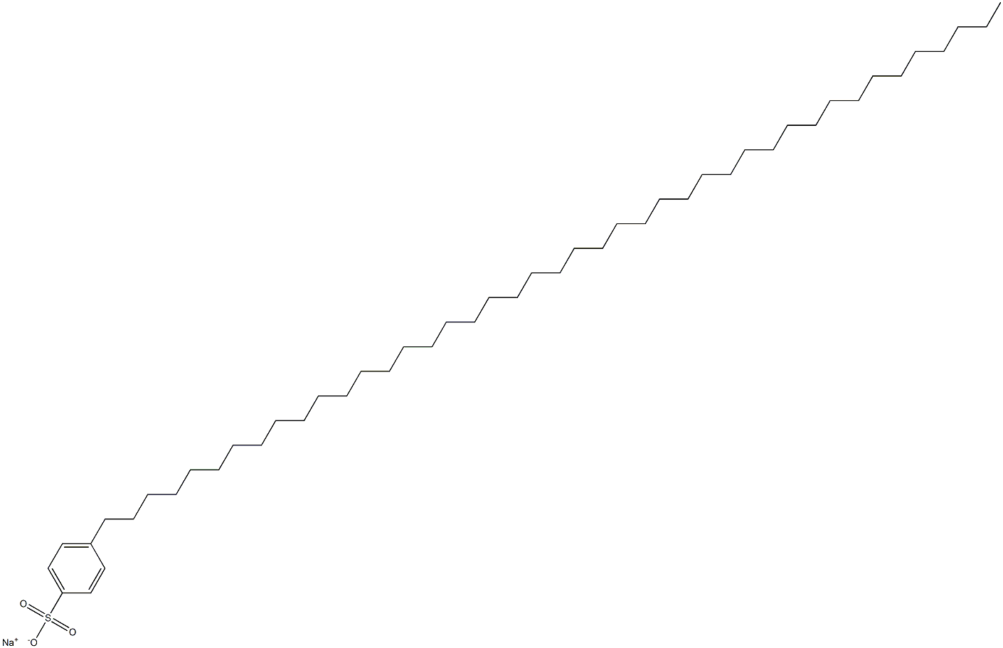 4-(Tritetracontan-1-yl)benzenesulfonic acid sodium salt Structure